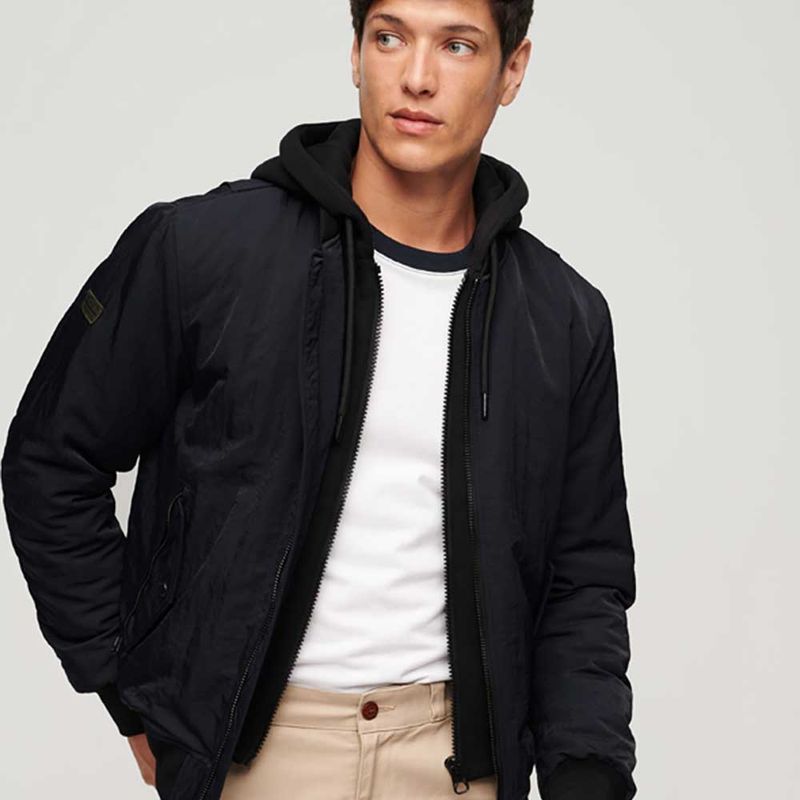 Chaqueta Padded Para Hombre New Military Everest Bomber Superdry 46653