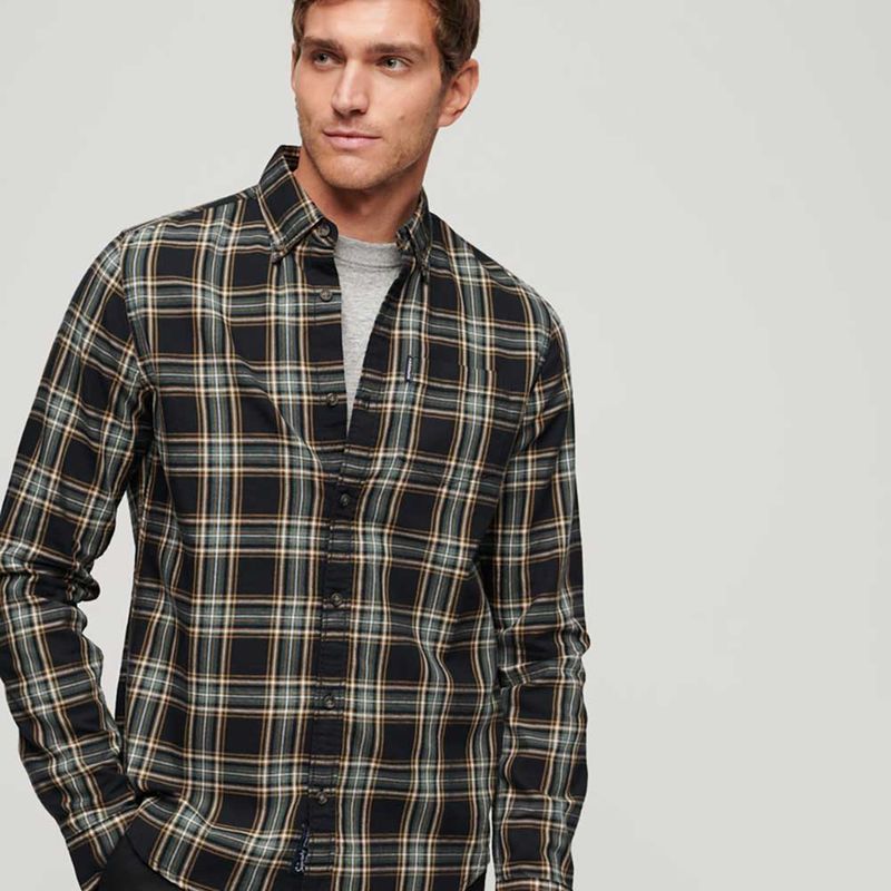 Camisa Manga Larga Para Hombre Vintage Check Superdry Camisas