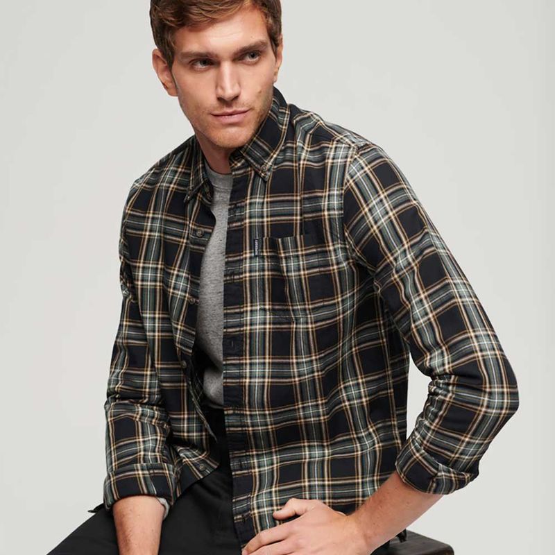 Camisa-Manga-Larga-Para-Hombre-Vintage-Check-Superdry