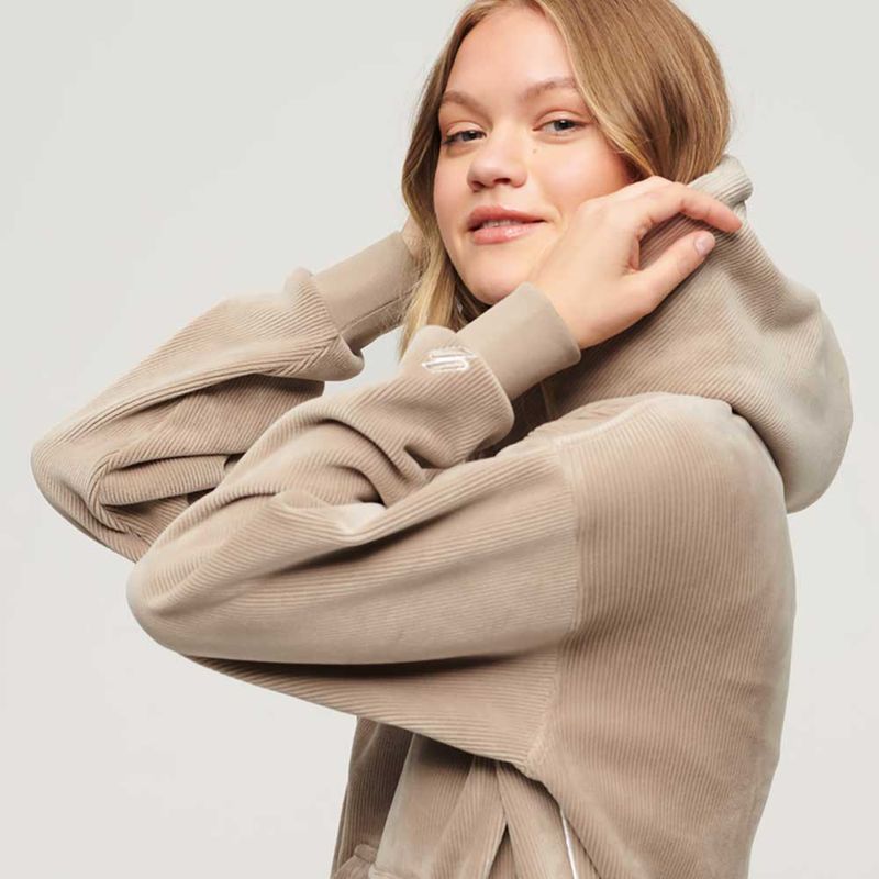 Buzo-Cerrado-Para-Mujer-Drop-Needle-Velour-Boxy-Superdry
