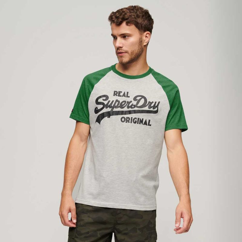 Camiseta Para Hombre Athletic Raglan Superdry