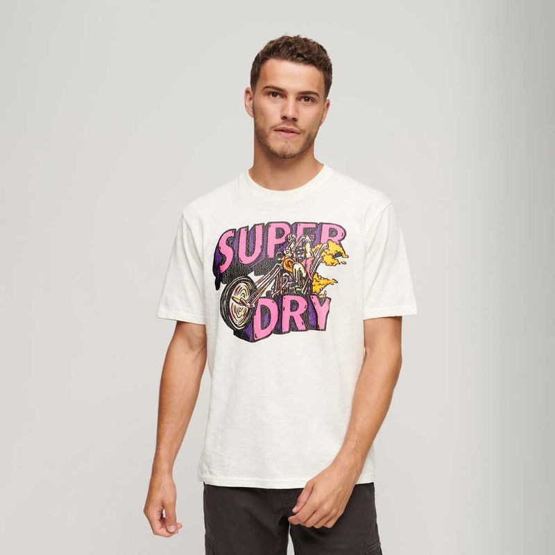 Camiseta-Para-Hombre-Motor-Retro-Graphic-Superdry