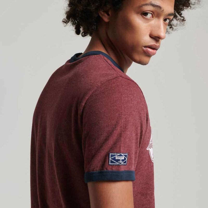 Camiseta-Para-Hombre-Vintage-Ringer-Superdry