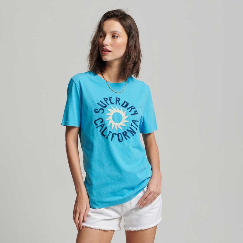 Camiseta-Para-Mujer-Vintage-Cali-Cutout-Superdry