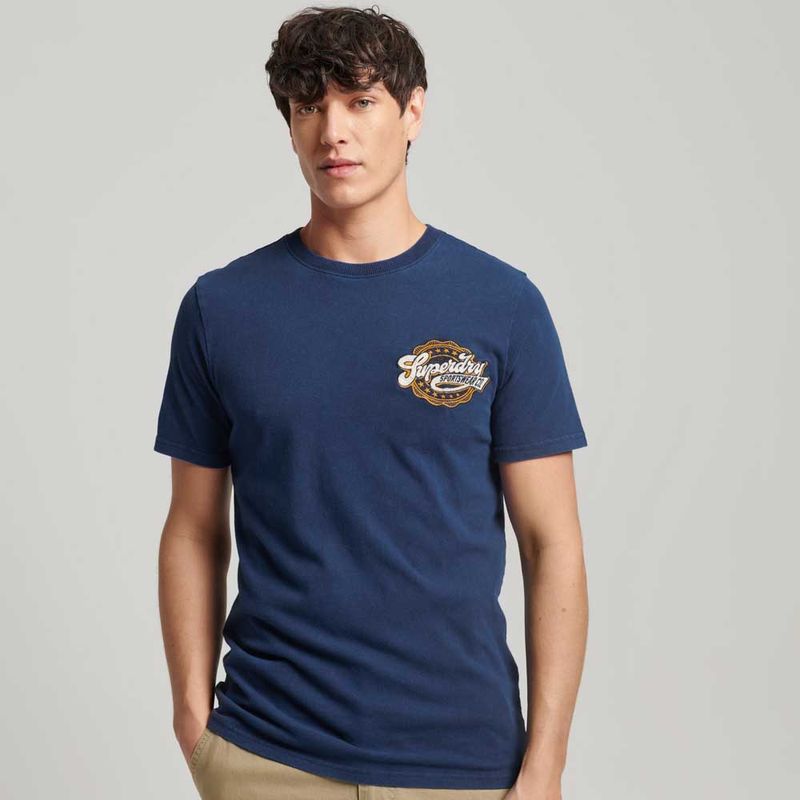 Camiseta-Para-Hombre-Vintage-Scripted-College-Superdry