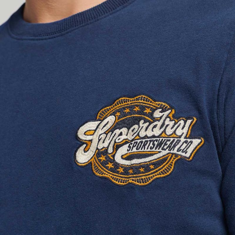 Camiseta-Para-Hombre-Vintage-Scripted-College-Superdry