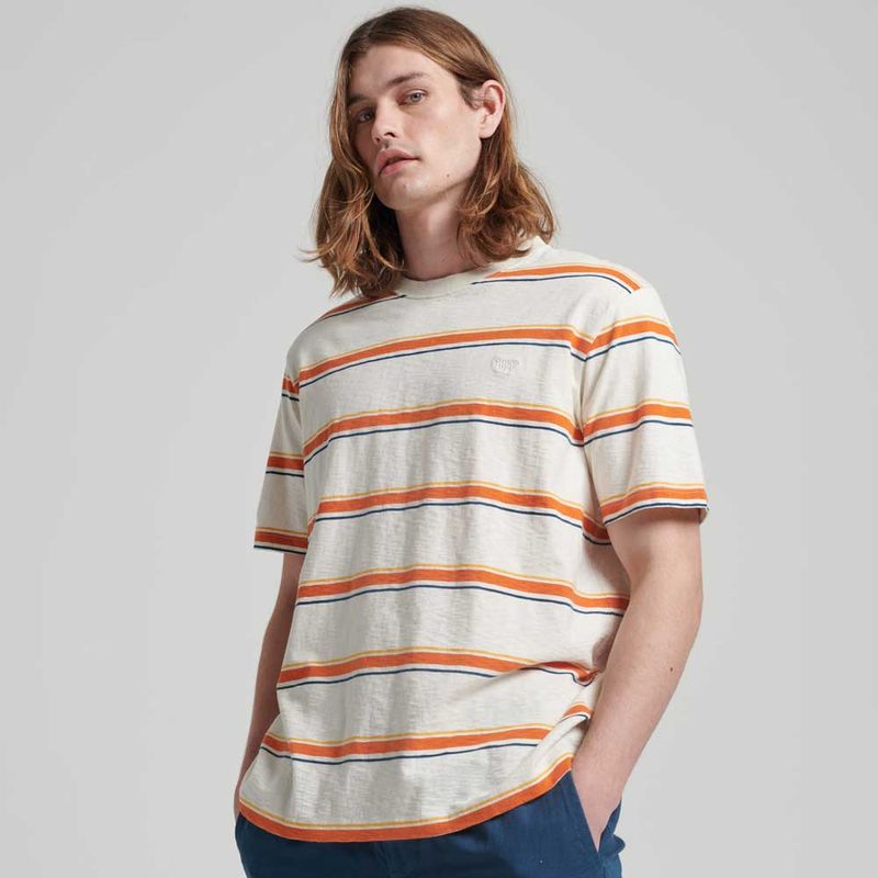 Camiseta-Para-Hombre-Vintage-Textured-Stripe-Superdry
