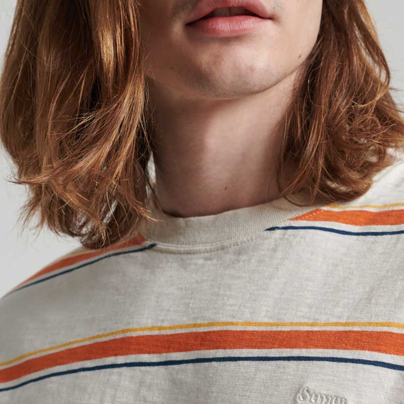 Camiseta-Para-Hombre-Vintage-Textured-Stripe-Superdry