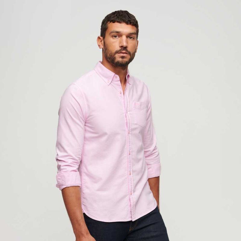 Camisa-Manga-Larga-Para-Hombre-Vintage-Washed-Superdry