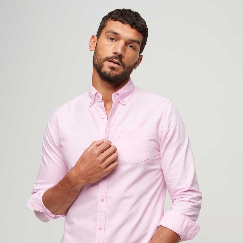 Camisa-Manga-Larga-Para-Hombre-Vintage-Washed-Superdry