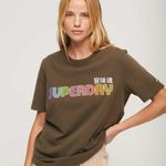 Camiseta-Para-Mujer-Vintage-Retro-Rainbow-Superdry