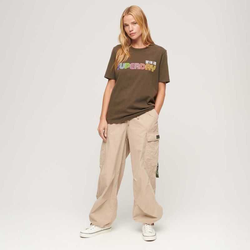 Camiseta-Para-Mujer-Vintage-Retro-Rainbow-Superdry