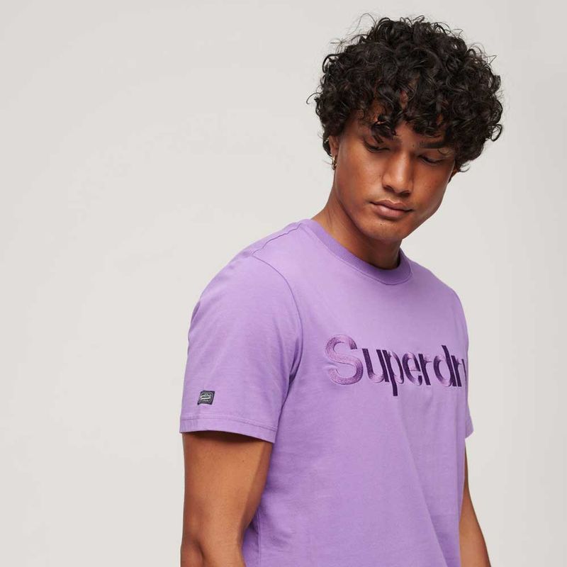 Camiseta-Para-Hombre-Tonal-Embroidered-Logo-Superdry