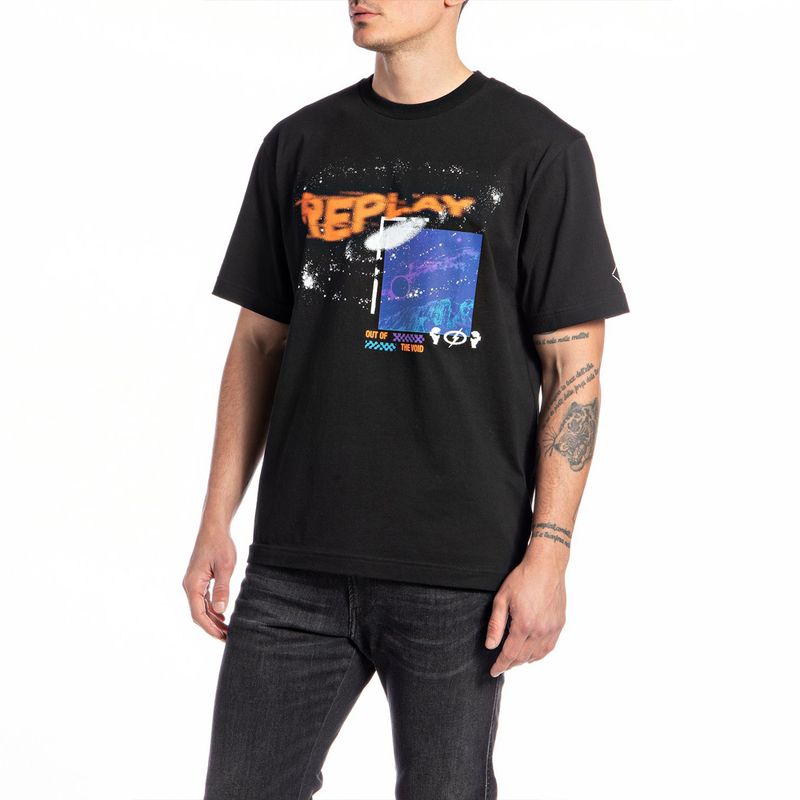 Camiseta Manga Corta Para Hombre Replay