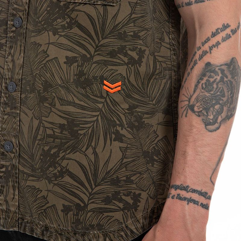 Camisa-Manga-Corta-Para-Hombre-Replay