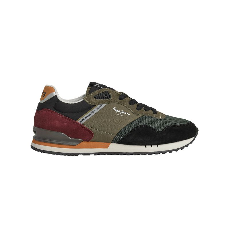 Tenis Pepe Jeans Hombre London Forest M Verde Gris Pilatos