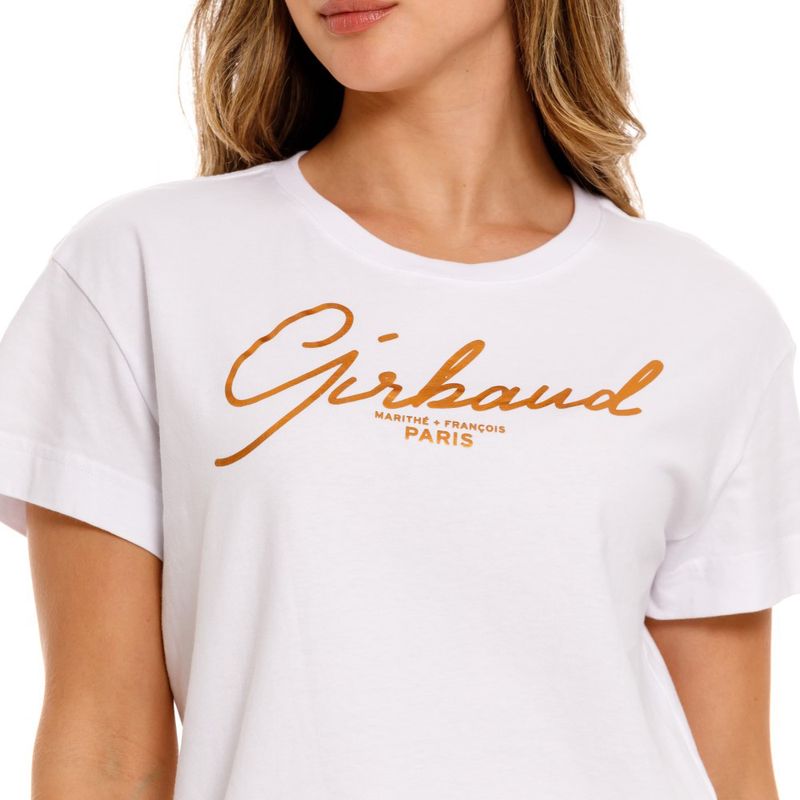 Camiseta-Manga-Corta-Para-Mujer-Girbaud