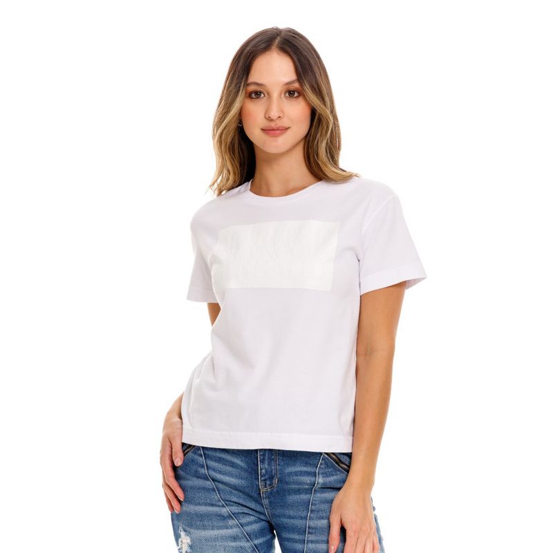 Camiseta-Manga-Corta-Para-Mujer-Girbaud