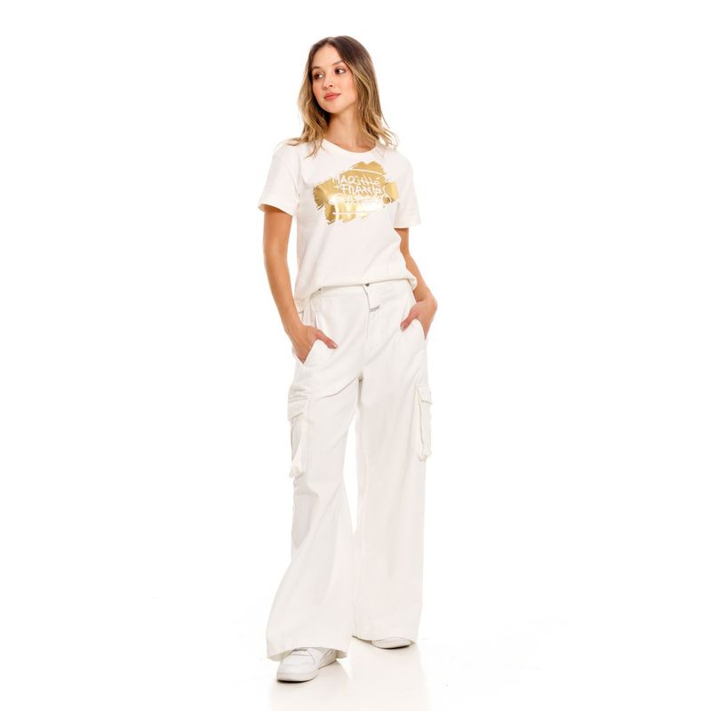Camiseta-Manga-Corta-Para-Mujer-Girbaud