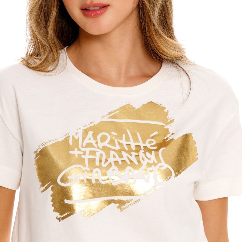 Camiseta-Manga-Corta-Para-Mujer-Girbaud