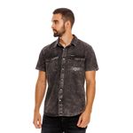 Camisa-Manga-Corta-Denim-Para-Hombre-Napoleon-Girbaud