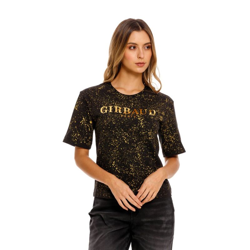Camiseta-Manga-Corta-Para-Mujer-Girbaud