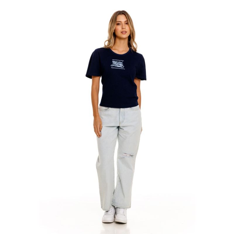 -Camiseta-Manga-Corta--Para-Mujer-Girbaud