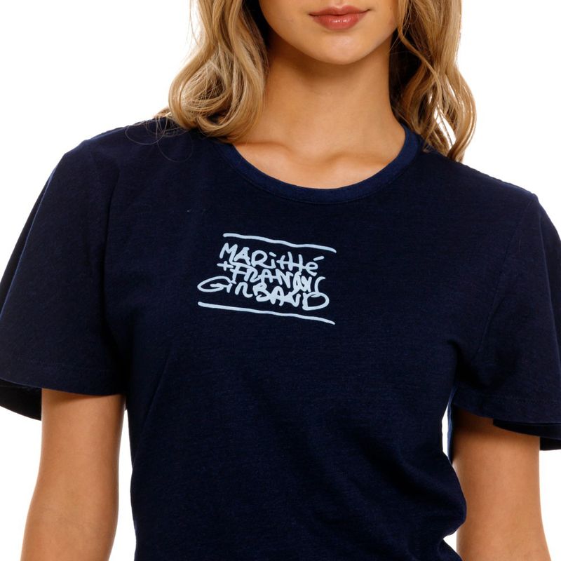 -Camiseta-Manga-Corta--Para-Mujer-Girbaud