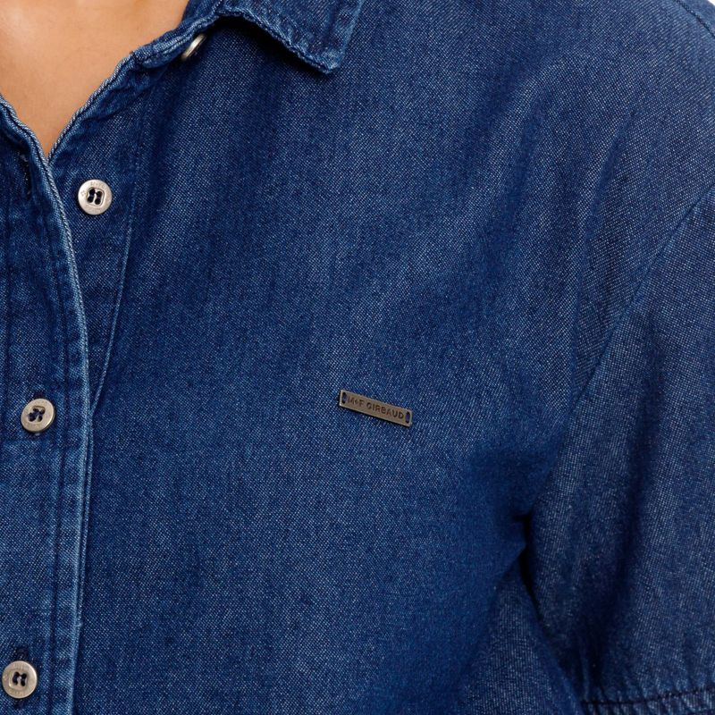 Camisa-Manga-Corta-Denim-Para-Mujer-Aile-Girbaud