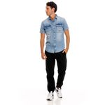 Camisa-Manga-Corta-Denim-Para-Hombre-Napoleon-Girbaud