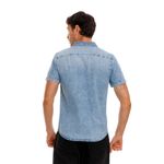 Camisa-Manga-Corta-Denim-Para-Hombre-Napoleon-Girbaud