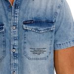 Camisa-Manga-Corta-Denim-Para-Hombre-Napoleon-Girbaud