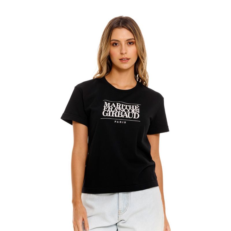 Camiseta-Manga-Corta-Para-Mujer-Le-Marithe-Girbaud