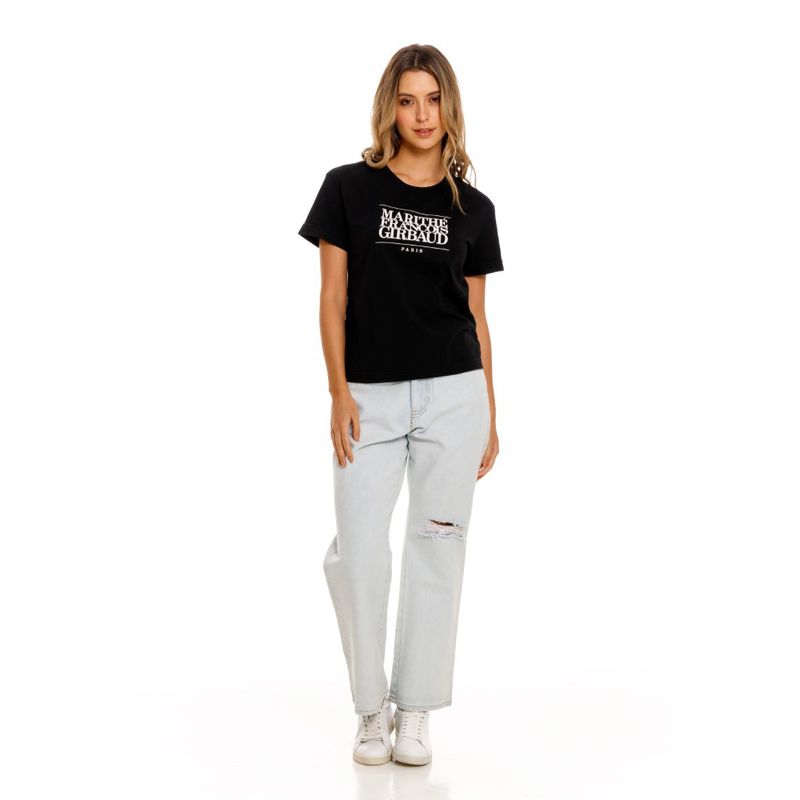 Camiseta-Manga-Corta-Para-Mujer-Le-Marithe-Girbaud