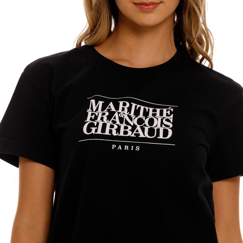 Camiseta-Manga-Corta-Para-Mujer-Le-Marithe-Girbaud