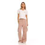 Camiseta-Manga-Corta-Para-Mujer-Rose-Girbaud