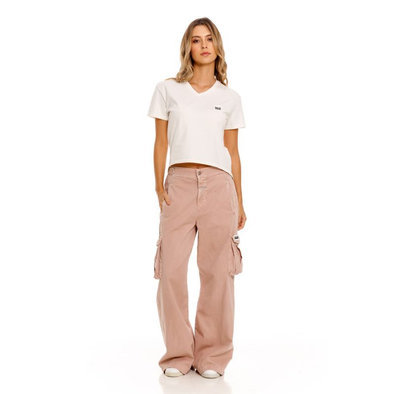 Camiseta-Manga-Corta-Para-Mujer-Rose-Girbaud