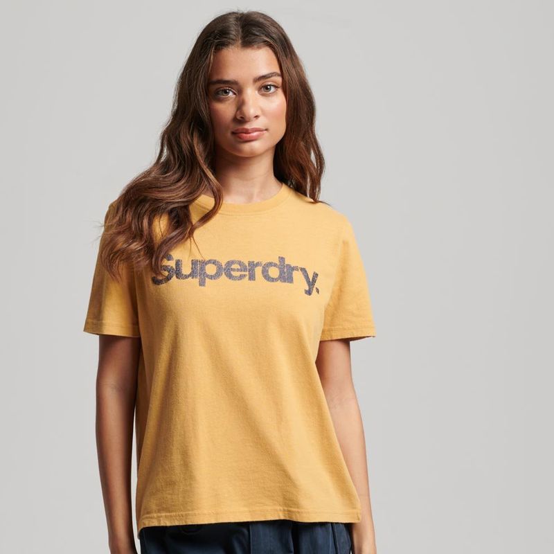 Camiseta-Manga-Corta-Para-Mujer-Metallic-Core-Logo-Superdry