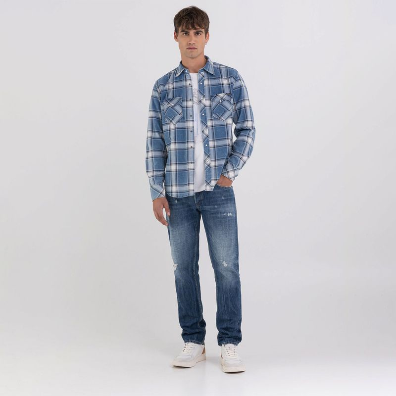 Camisa-Para-Hombre-Replay