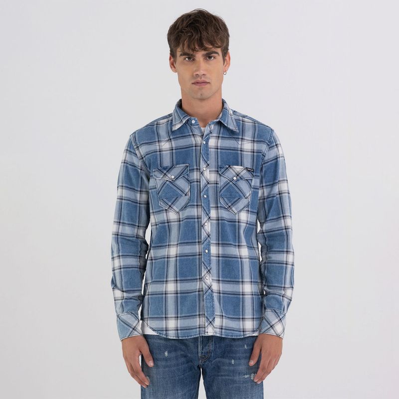 Camisa-Para-Hombre-Replay