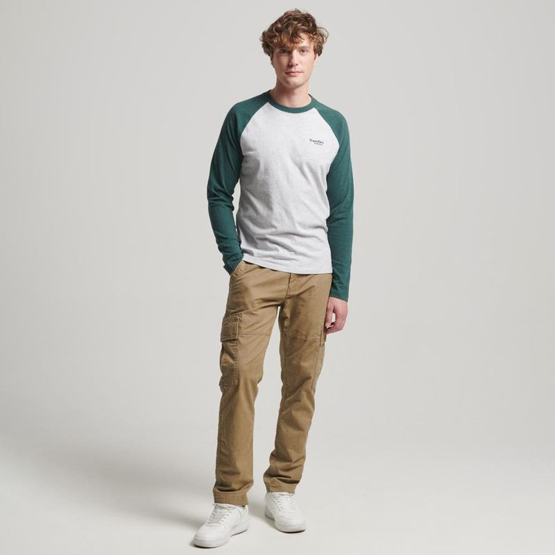 Camiseta-Para-Hombre-Essential-Baseball-Ls-Top-Superdry
