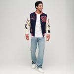 Chaqueta-Casual-Para-Hombre-College-Varsity-Patched-Bomber-Superdry