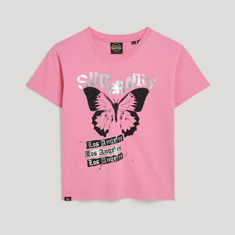 Camiseta-Para-Mujer-Lo-Fi-Rock-Fitted-Tee-Superdry