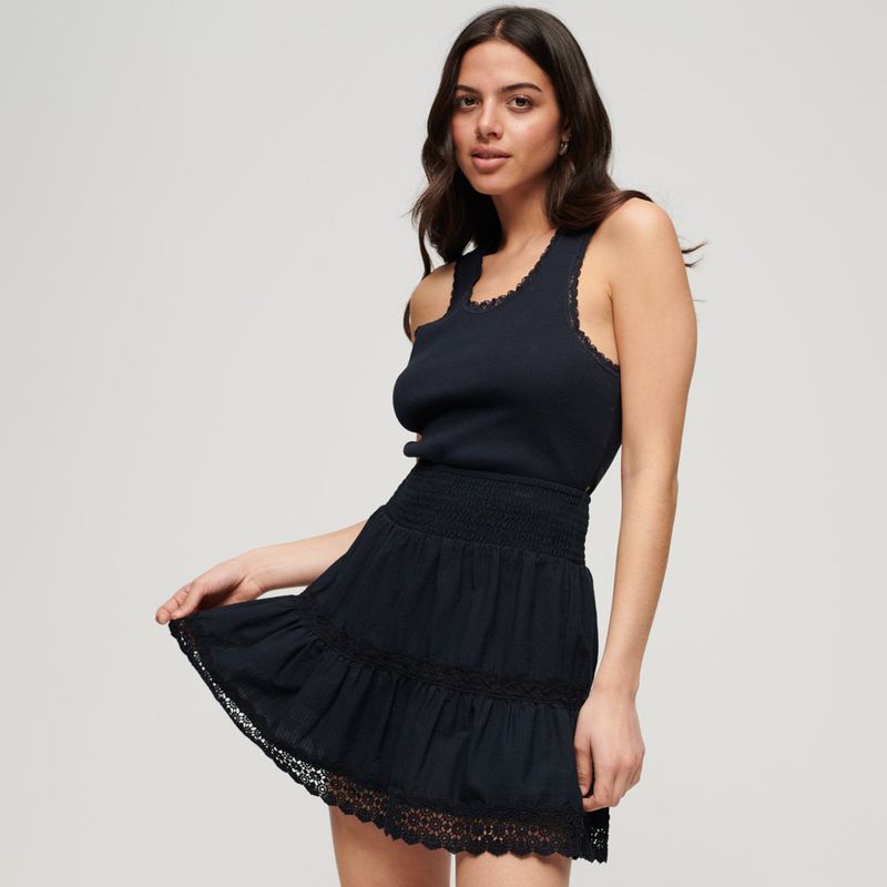 Falda-Corta-Para-Mujer-Ibiza-Lace-Mix-Mini-Superdry