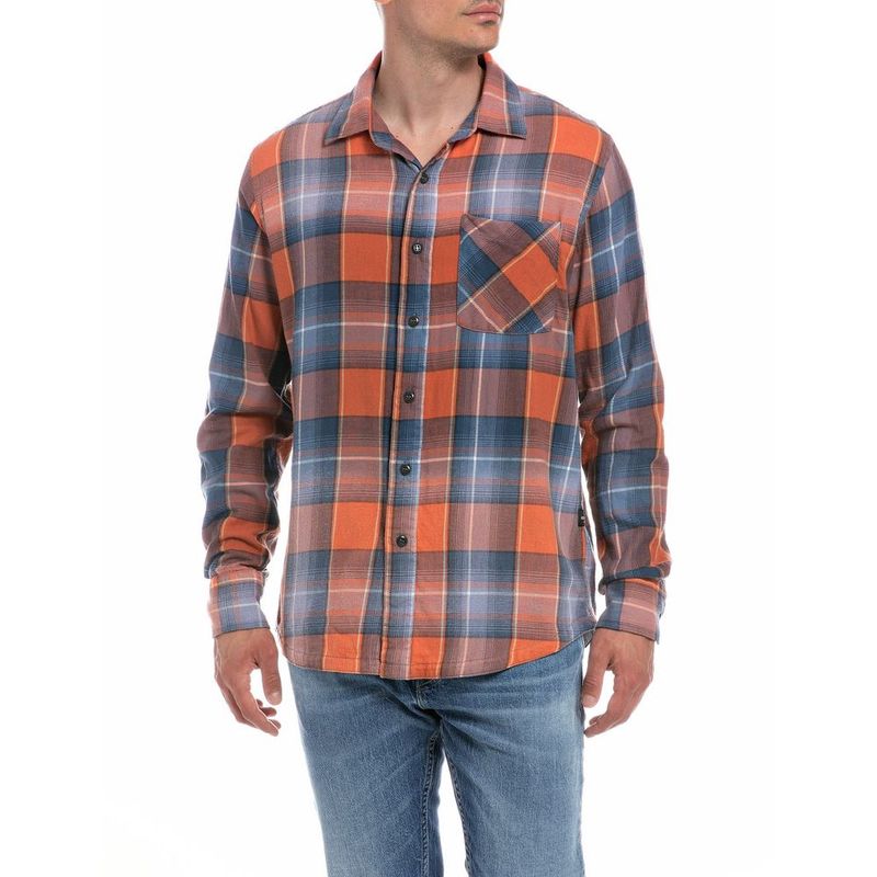 Camisa-Manga-Larga-Para-Hombre-Replay
