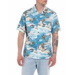 Camisa-Manga-Corta-Para-Hombre-Replay