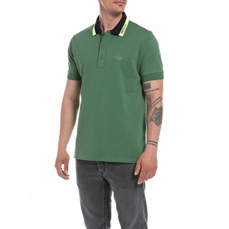 Polo-Manga-Corta-Para-Hombre-Replay