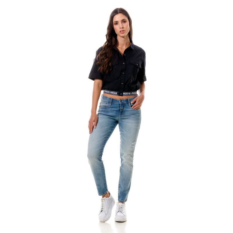 Camisa-Manga-Corta-Para-Mujer-Empathy-Girbaud