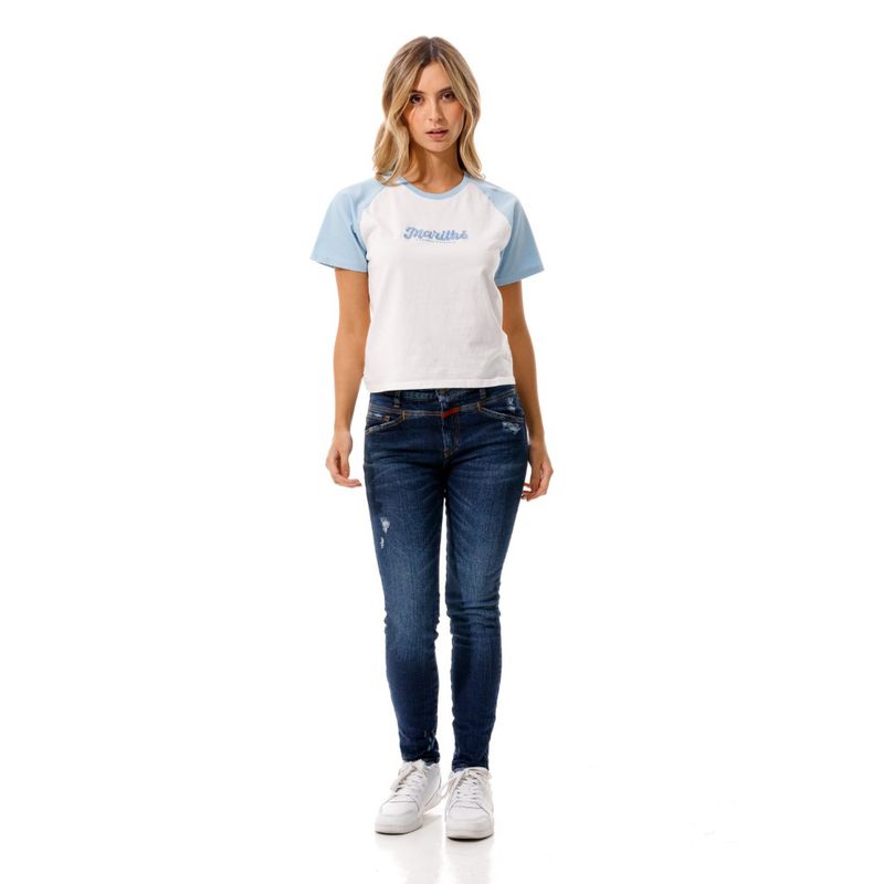 Camiseta-Manga-Corta-Para-Mujer-Adele-Girbaud