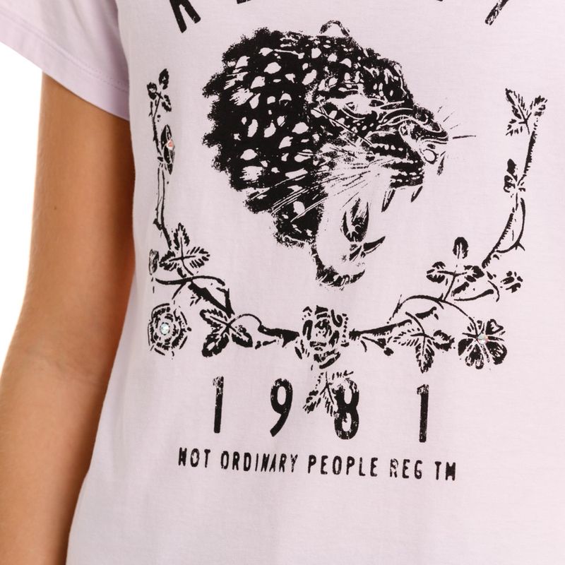 Camiseta-Manga-Corta-Para-Mujer-
